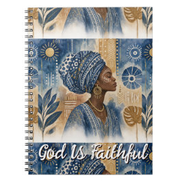 Cuaderno Estética de tela Adire afrobohemia, acuarela