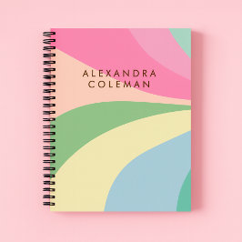 Cuaderno Estética del arcoiris pastel
