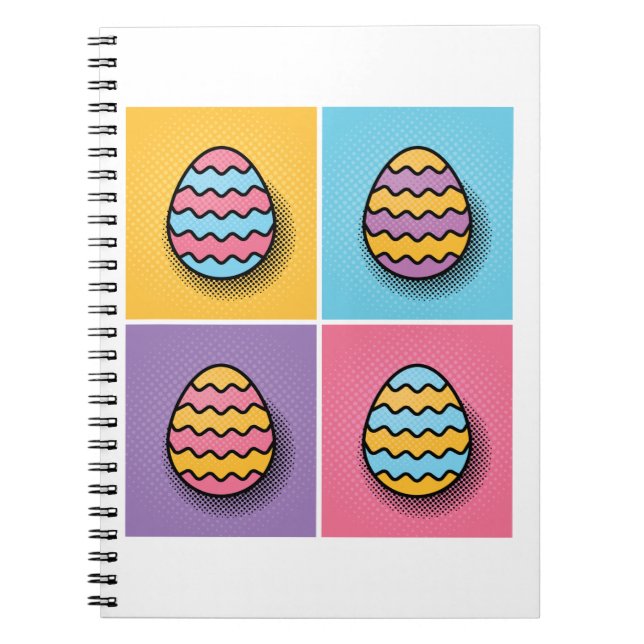 Cuaderno Estética del arte pop del huevo de Pascua (Frente)