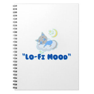 Cuaderno Estética del gato de bajo nivel de conexión