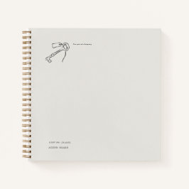 Cuaderno Estética Epistolar Vintage Llave Sellada
