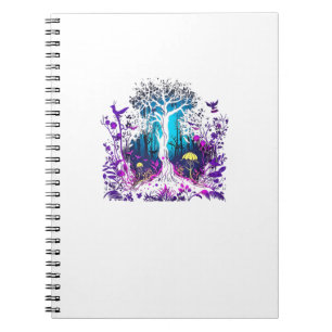 Cuaderno Estética Fey Gótico Emo Goblincore Bosque Gráfica