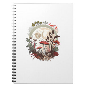 Cuaderno Estética Goblincore y Cottagecore Sere de Hongos