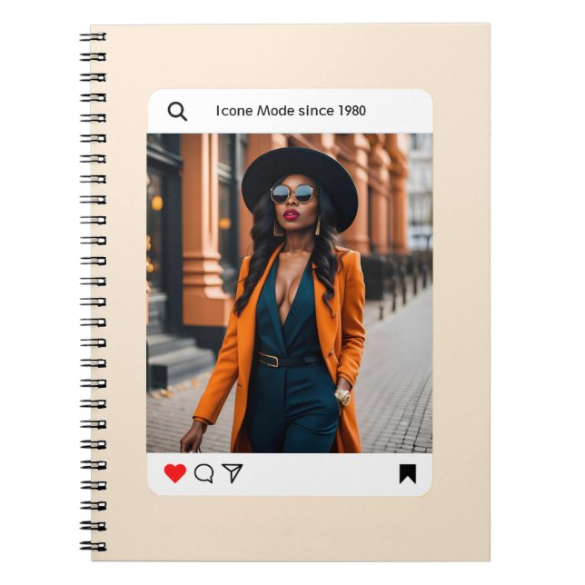 Cuaderno Estética moderna foto instagram elegante (Frente)