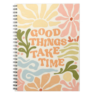 Cuaderno Estética Motivacional Colorida