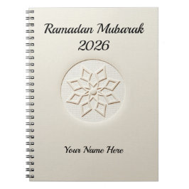 Cuaderno Estética Neutral de Ramadan Limpia