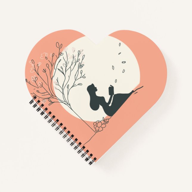 Cuaderno Estética personalizada de primavera | Chica pacífi (Anverso)