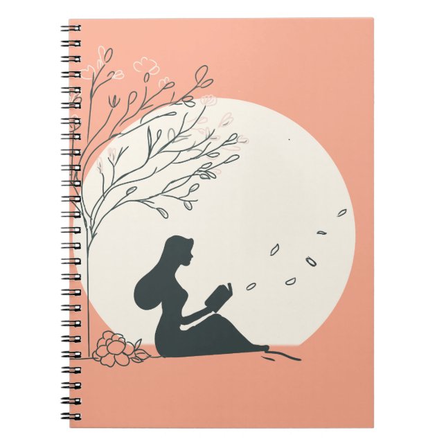 Cuaderno Estética personalizada de primavera | Chica pacífi (Frente)