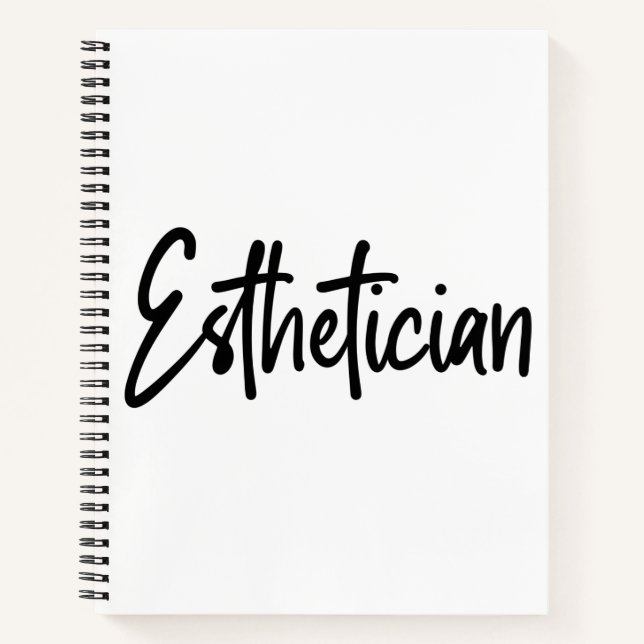 Cuaderno Esteticista Cosmetólogo Artista de maquillaje de B (Anverso)