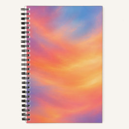 Cuaderno Estético Atardecer Pastel Cubierta Aura S