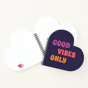 Cuaderno Estético con Corazón de “Buenas Vibracion