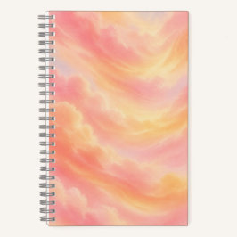 Cuaderno Estético de Atardecer Pastel | Regalo de