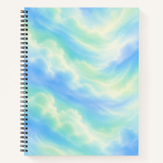 Cuaderno Estético de Cielo Pastel | Nubes Azules S