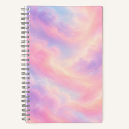 Cuaderno Estético de Nubes Pastel Soñador Rosa Lin