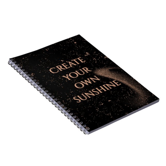 Cuaderno Estético Negro y Dorado Elegante (Lado Derecho)
