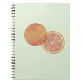 Cuaderno Estético Verde Naranja