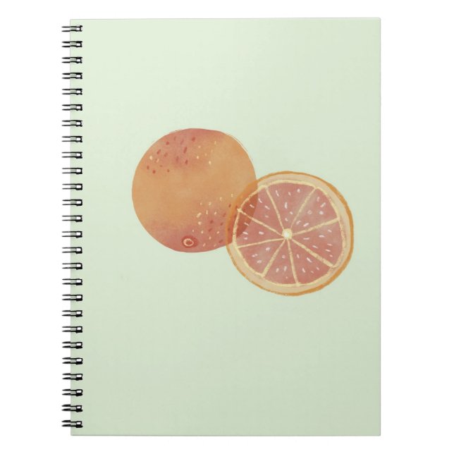 Cuaderno Estético Verde Naranja (Frente)