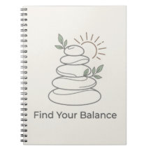 Cuaderno Estético Zen Encuentra Tu Equilibrio