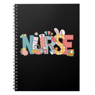 Cuaderno Estetoscopio de Enfermera de Pascua Conejo Huevos