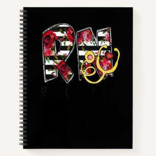 Cuaderno Estetoscopio de Enfermera Registrada de Impresión 