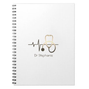 Cuaderno Estetoscopio Latido Médico