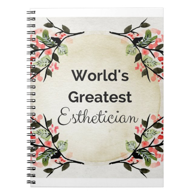 Cuaderno Esthetician de World'sGreatest (Frente)
