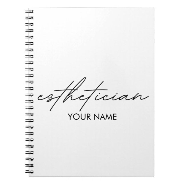 Cuaderno Esthetician Notebook - Personalized Gift (Frente)