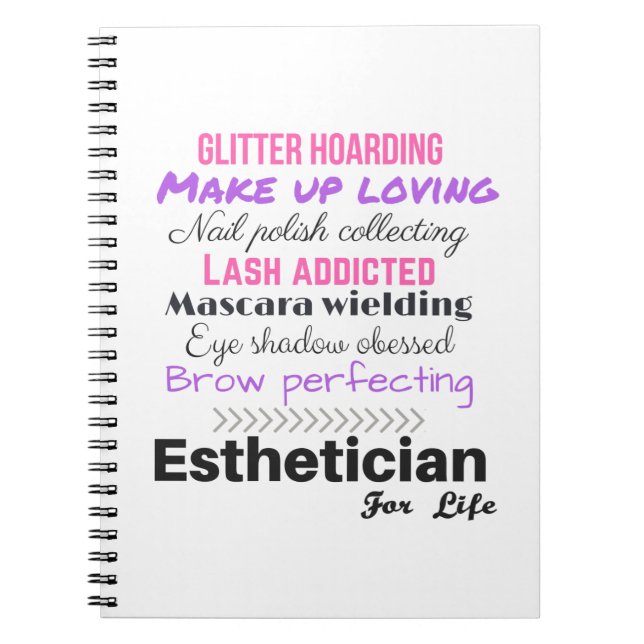 Cuaderno Esthetician para la vida (Frente)