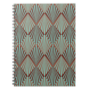 Cuaderno Estilo Art Deco textura de patrón sin fisuras