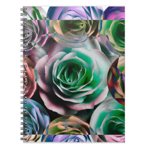 Cuaderno ESTILO ARTÍSTICO DE FLORES rosas