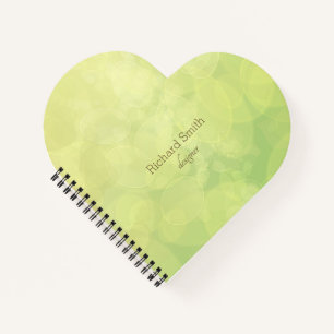 Cuaderno Estilo bokeh Textura de anime verde