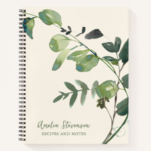 Cuaderno Estilo Botánico de Otoño Receta Nombre