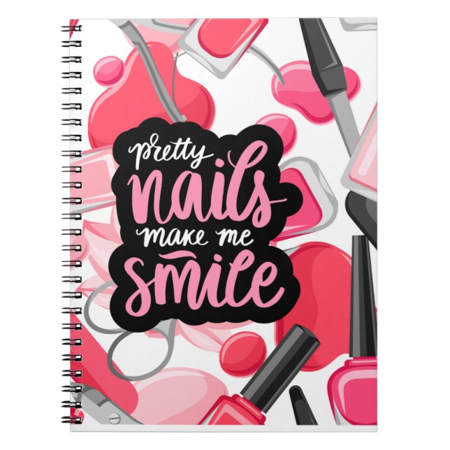 CUADERNO ESTILO DE ARTE DE NAILS (Frente)