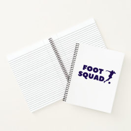 Cuaderno Estilo de bloc de notas en espiral de fútbol: espi