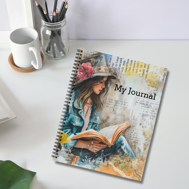 Cuaderno Estilo de chica de lectura (Subido por el creador)