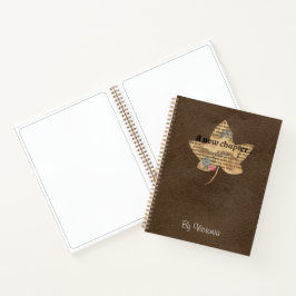 Cuaderno Estilo de cuadernillo de vintage de color de agua