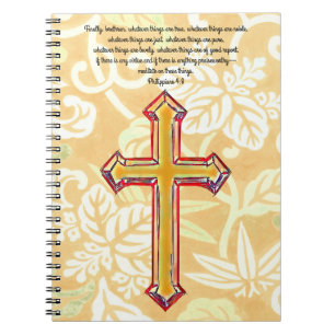 Cuaderno Estilo de época Fe cruza la Biblia Verse Journal