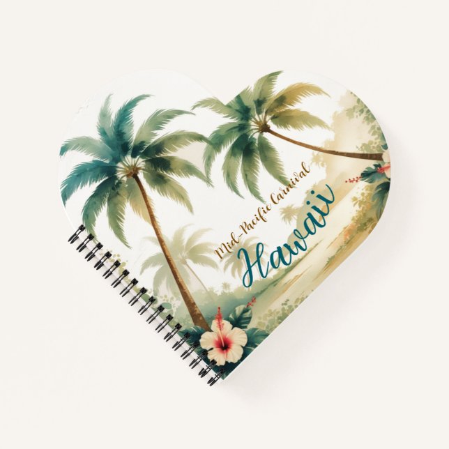 Cuaderno Estilo de época Hawai Viajes Honolulu (Anverso)