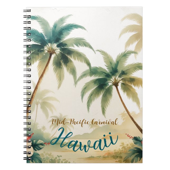 Cuaderno Estilo de época Hawai Viajes Honolulu (Frente)