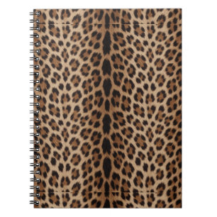 Cuaderno 🐆 Estilo de moda de lujo con estampado de leopard