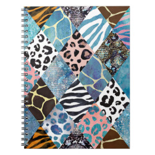 Cuaderno Estilo de mosaico, patrón de coloración de acuarel