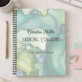 Cuaderno Estilo de oficina profesional nombre abstracto ver