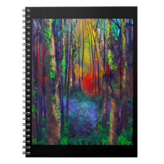 Cuaderno Estilo de pintura negativa del paisaje australiano