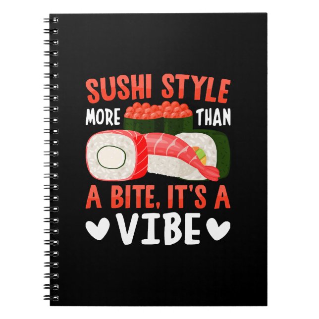 Cuaderno Estilo de sushi más que un bocado (Frente)