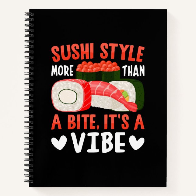 Cuaderno Estilo de sushi más que un bocado (Anverso)