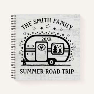 Cuaderno Estilo de vida del personalizado Rustic Camping Ca