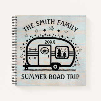 Cuaderno Estilo de vida del personalizado Rustic Camping Ca