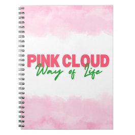 Cuaderno Estilo de vida en la nube rosada Diario Vida Sobri