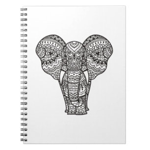 Cuaderno Estilo decorativo del elefante