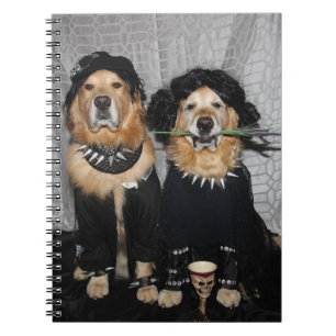 Cuaderno Estilo del gótico del golden retriever